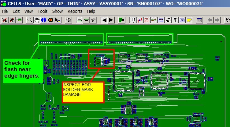 product job tracking software inspect assembly