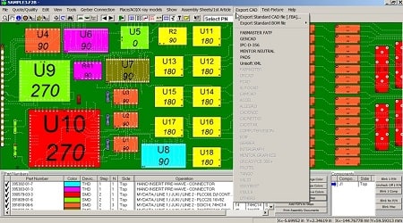 Outputs to most popular Assembly, AOI, and ATE Test Eequipment.