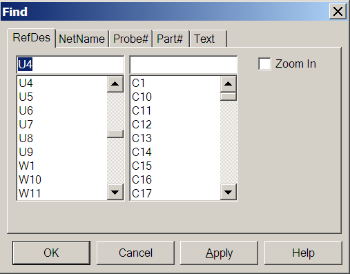 Find Feature for components and single or multiple 'shorted traces'